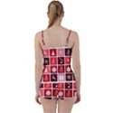 Christmas Map Innovative Modern Tie Front Two Piece Tankini View2