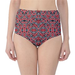 Exotic Intricate Modern Pattern High-waist Bikini Bottoms by dflcprints