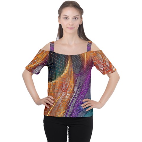Graphics Imagination The Background Cutout Shoulder Tee by BangZart