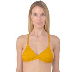 Texture Background Pattern Reversible Tri Bikini Top by BangZart