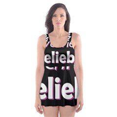 Verified Belieber Skater Dress Swimsuit by Valentinaart