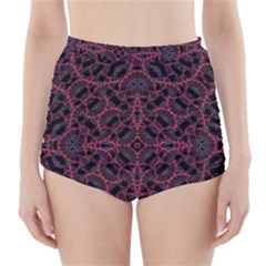 Modern Ornate Pattern High-waisted Bikini Bottoms by dflcprints