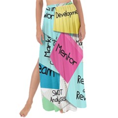 Stickies Post It List Business Maxi Chiffon Tie-up Sarong by Celenk