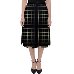 Background Texture Pattern Folding Skater Skirt by Celenk
