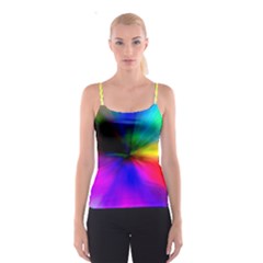 Creativity Abstract Alive Spaghetti Strap Top by Celenk