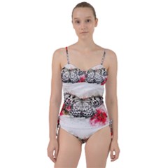 Butterfly Animal Insect Art Sweetheart Tankini Set by Celenk