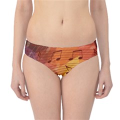 Music Notes Hipster Bikini Bottoms by linceazul