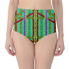Gift Wrappers For Body And Soul In  A Rainbow Mind High-waist Bikini Bottoms by pepitasart