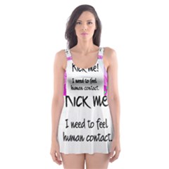 Kick Me! Skater Dress Swimsuit by psychodeliciashop