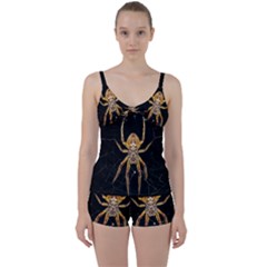 Nsect Macro Spider Colombia Tie Front Two Piece Tankini by Celenk