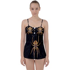 Nsect Macro Spider Colombia Babydoll Tankini Set by Celenk