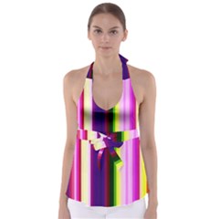 Abstract Background Pattern Textile 2 Babydoll Tankini Top