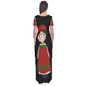 Frida Kahlo doll Short Sleeve Maxi Dress View2