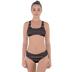Hot As Candles And Fireworks In The Night Sky Criss Cross Bikini Set by pepitasart