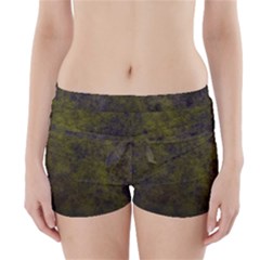 Green Background Texture Grunge Boyleg Bikini Wrap Bottoms by Celenk