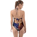 Climate Change Global Warming Halter Cut-Out One Piece Swimsuit View2