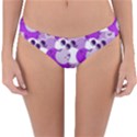 Purple Cherry Dots Reversible Hipster Bikini Bottoms View1