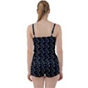 Black Music Notes Tie Front Two Piece Tankini View2