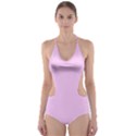 Soft Pink Cut-Out One Piece Swimsuit View1