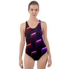 Mode Background Abstract Texture Cut-out Back One Piece Swimsuit by Nexatart