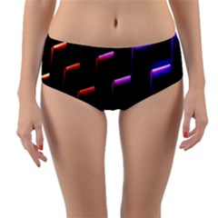 Mode Background Abstract Texture Reversible Mid-waist Bikini Bottoms by Nexatart