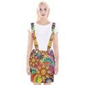 Colorful Abstract Background Colorful Braces Suspender Skirt View1