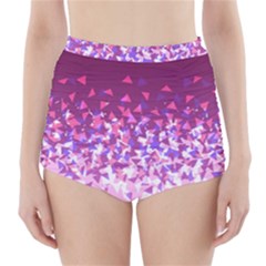 Pink Disintegrate High-waisted Bikini Bottoms by jumpercat