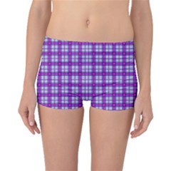 Purple Tartan Boyleg Bikini Bottoms by jumpercat