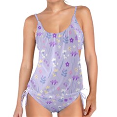 Violet,lavender,cute,floral,pink,purple,pattern,girly,modern,trendy Tankini Set by NouveauDesign
