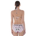 Cute mouse - Valentines day Cut-Out One Piece Swimsuit View2