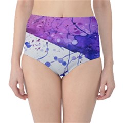 Art Painting Abstract Spots High-waist Bikini Bottoms by Nexatart