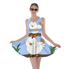 Go Vegan - Cute Chick  Skater Dress by Valentinaart