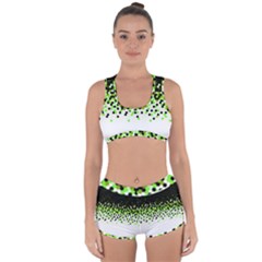 Flat Tech Camouflage Reverse Green Racerback Boyleg Bikini Set by jumpercat