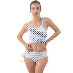 White Polka Dots Mini Tank Bikini Set by jumpercat