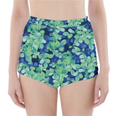 Moonlight On The Leaves High-waisted Bikini Bottoms by jumpercat