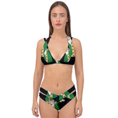  St  Patrick  Dabbing Double Strap Halter Bikini Set by Valentinaart