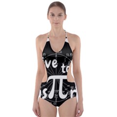 Pi Day Cut-out One Piece Swimsuit by Valentinaart