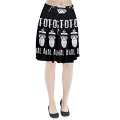 Stop Animal Abuse - Chimpanzee  Pleated Skirt by Valentinaart