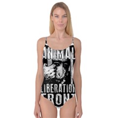 Animal Liberation Front - Chimpanzee  Camisole Leotard  by Valentinaart