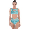 Green Ocean Splash Bandaged Up Bikini Set  View1