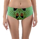 Lady Panda With Hat And Bat In The Sunshine Reversible Mid-Waist Bikini Bottoms View1