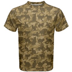 Operation Desert Cat Camouflage Catmouflage Men s Cotton Tee