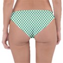 Green Shamrock Clover on White St. Patrick s Day Reversible Hipster Bikini Bottoms View2