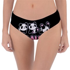Panda  Reversible Classic Bikini Bottoms by Valentinaart