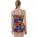 Water Color Eggs Tile Babydoll Tankini Set View2