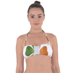 Irish Clover Halter Bandeau Bikini Top by Valentinaart
