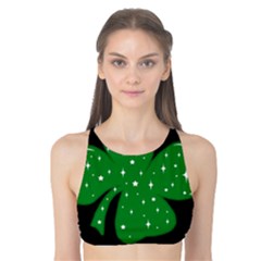 Sparkly Clover Tank Bikini Top by Valentinaart