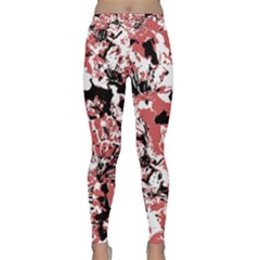 Textured Floral Collage Classic Yoga Leggings by dflcprints