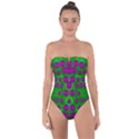 The Pixies Dance On Green In Peace Tie Back One Piece Swimsuit View1