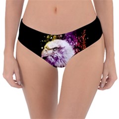 Awesome Eagle With Flowers Reversible Classic Bikini Bottoms by FantasyWorld7
